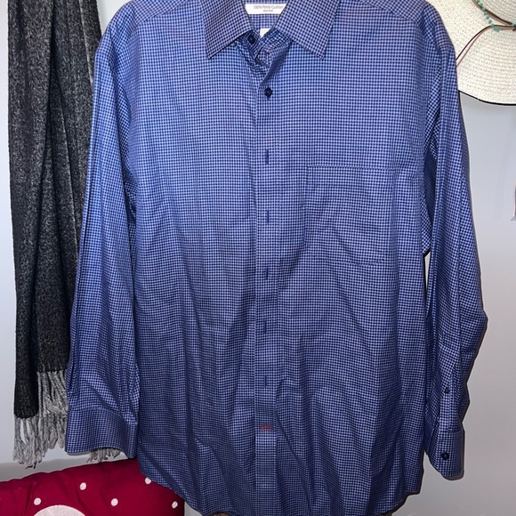 Daniel Cremieux Men's Blue Checkered Shirt -A1 - Picture 1 of 2